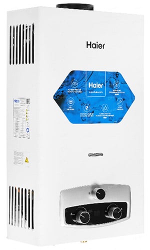 Водонагреватель газовый проточный открытого типа Haier IGW 12 B, 12 л, механическое управление