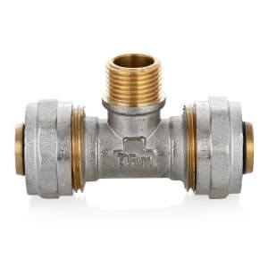 Тройник Ø 26x1/2x26 Ц/Ш/Ц для металлопластиковых труб