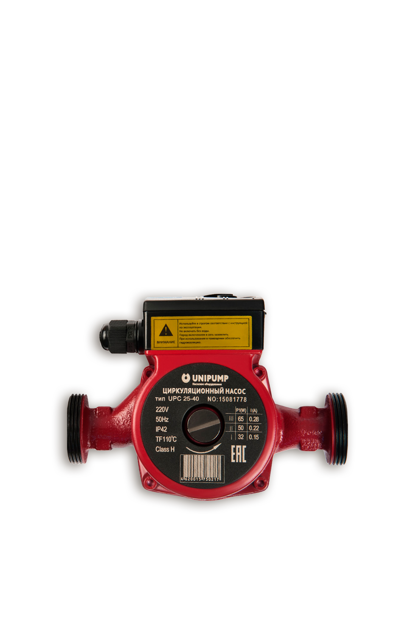 НАСОС ЦИРКУЛЯЦИОННЫЙ (отопл.) UNIPUMP UPC 25-40 180